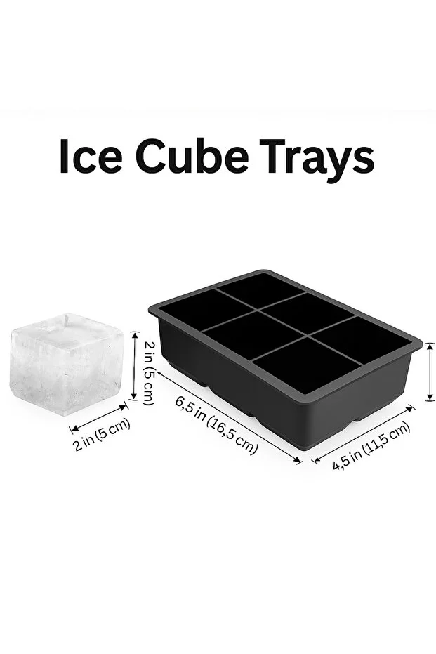 buzluk 6’lı Silikon Buz Kalıbı